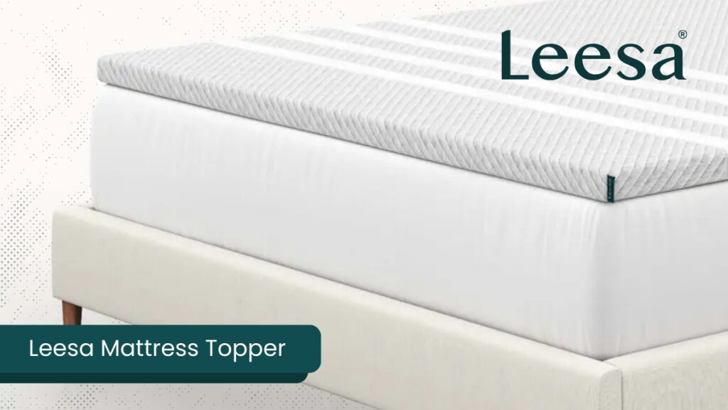 Comfortable mattress topper on bed